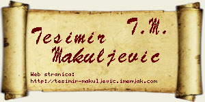 Tešimir Makuljević vizit kartica